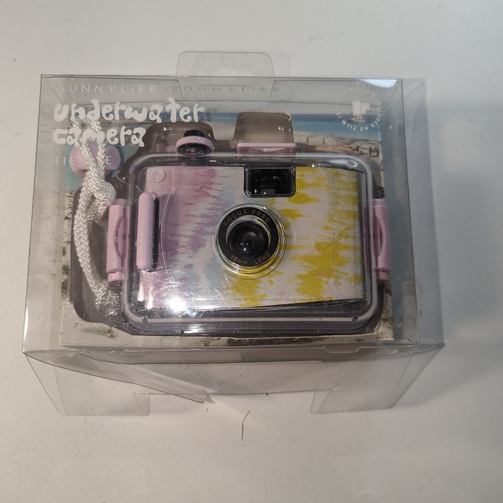 Sunnylife Underwater Film Camera  Tie Dye Design Waterproof 35mm Brand New